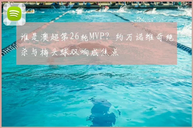 谁是澳超第26轮MVP？约万诺维奇绝杀与梅头球双响成焦点